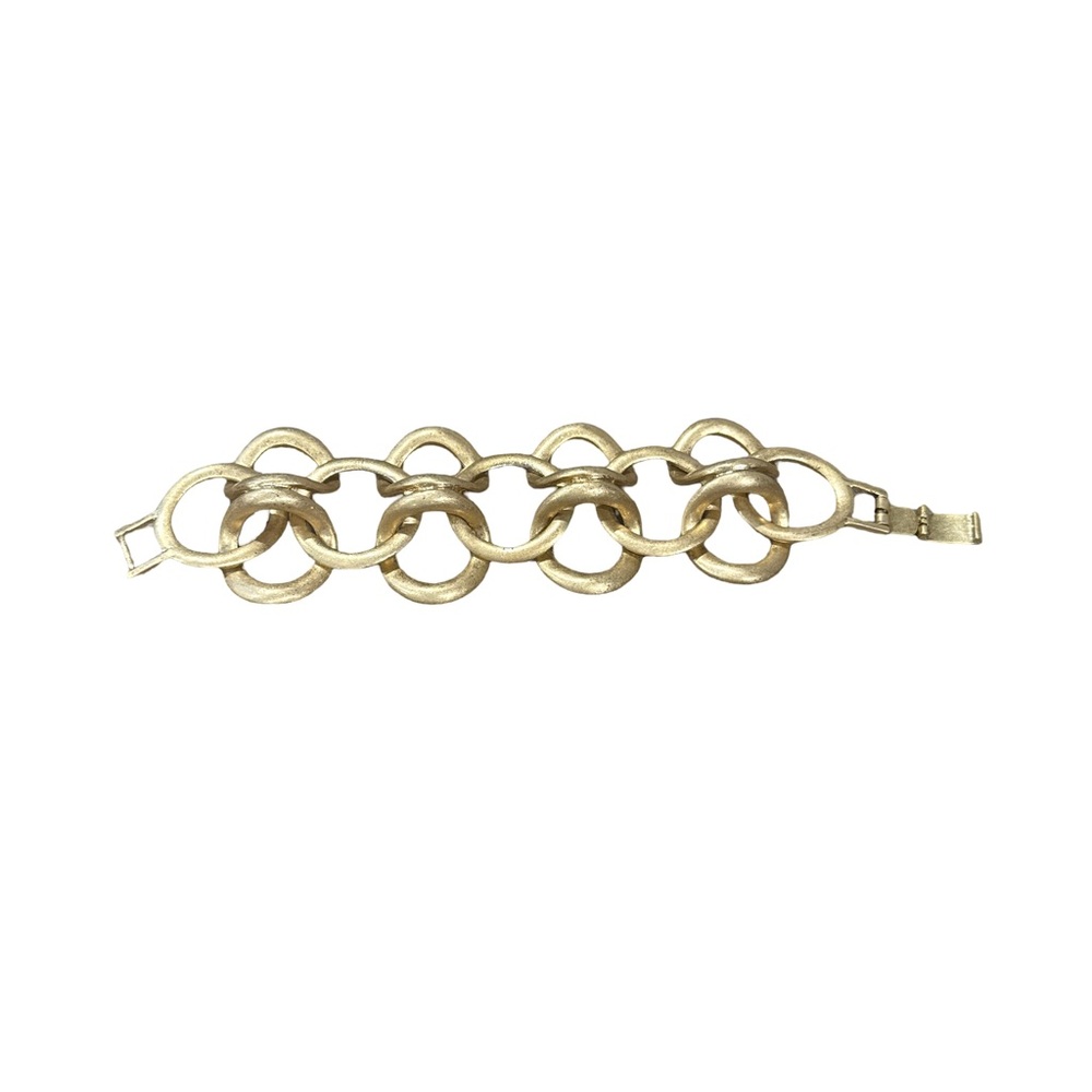 Stella & Dot Gold Link Circle Bracelet